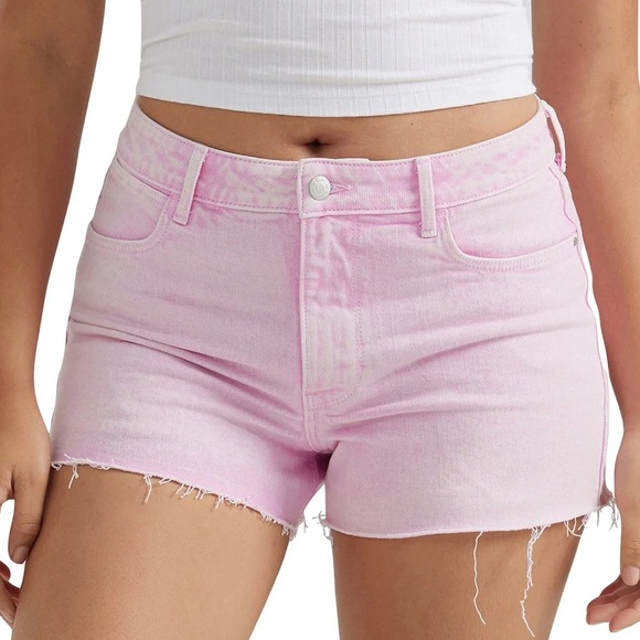 Wrangler Pants - Wrangler Women's Mid Rise Vintage Cutoff Jean Shorts Venus Pink Size 6